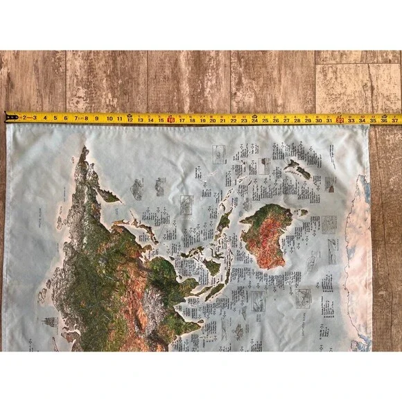 Awesome Maps World Surf Map Surfing Sites Around the World Wall Tapestry - Picture 7 of 10
